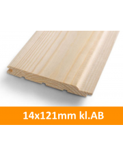 Deska elewacyjna podbitka Świerk Skandynawski Softline (E) 14x121 kl.AB