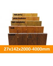 Deska tarasowa modrzew syberyjski 27x142x2000-4000mm kl.AB impregnowana