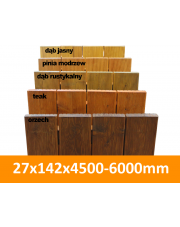 Deska tarasowa modrzew syberyjski 27x142x4500-6000mm kl.AB impregnowana