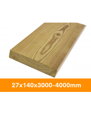 Deska tarasowa modrzew syberyjski klasa AB szczotkowana 27x140x3000-4000mm