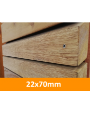 Meranti Profil romb 22x70mm DESKA ELEWACYJNA