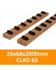 THERMORY Kantówka CLAD 65 (28 klipów) 26x68x2000mm DESKA ELEWACYJNA