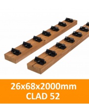 THERMORY Kantówka CLAD 52 (35 klipów) 26x68x2000mm DESKA ELEWACYJNA