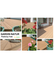 Deska kompozytowa Gardin Natur kolor Piaskowy Teak - zdjęcia