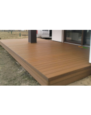 Taras z deski kompozytowej Gardin Deco Cinamon Teak – nowoczesna realizacja WoodMarket