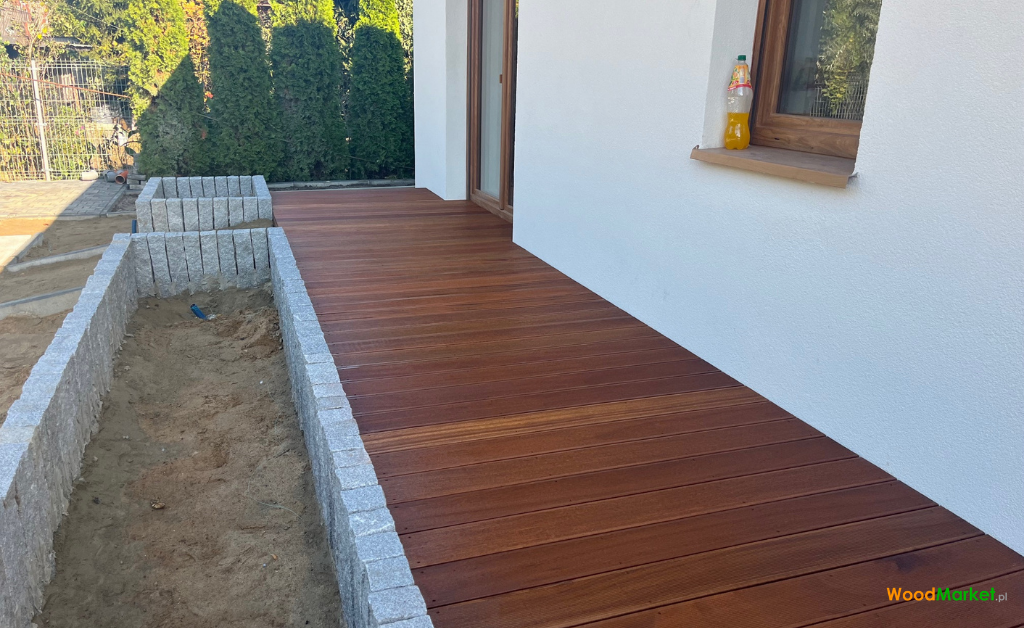 Deski egzotyczne bangkirai w wykonaniu tarasu przez woodmarket